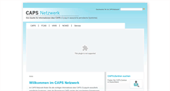 Desktop Screenshot of capsnetzwerk.de
